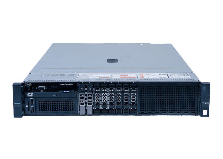 Dell PowerEdge R730 8 - Bay | 2x Intel E5 - 2660 V4 | 28 CPU Cores | 32GB RAM | 2x 240GB SATA SSD | PERC H330 - SaveMyServer.com