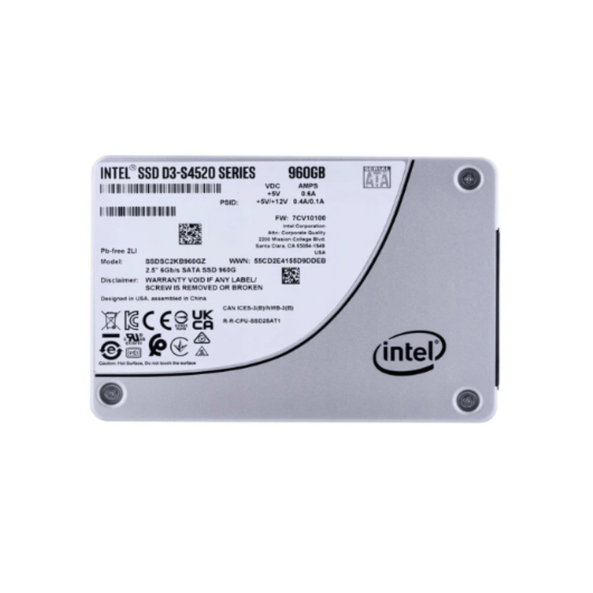 New Intel S4520 960GB SATA SSD - SaveMyServer.com