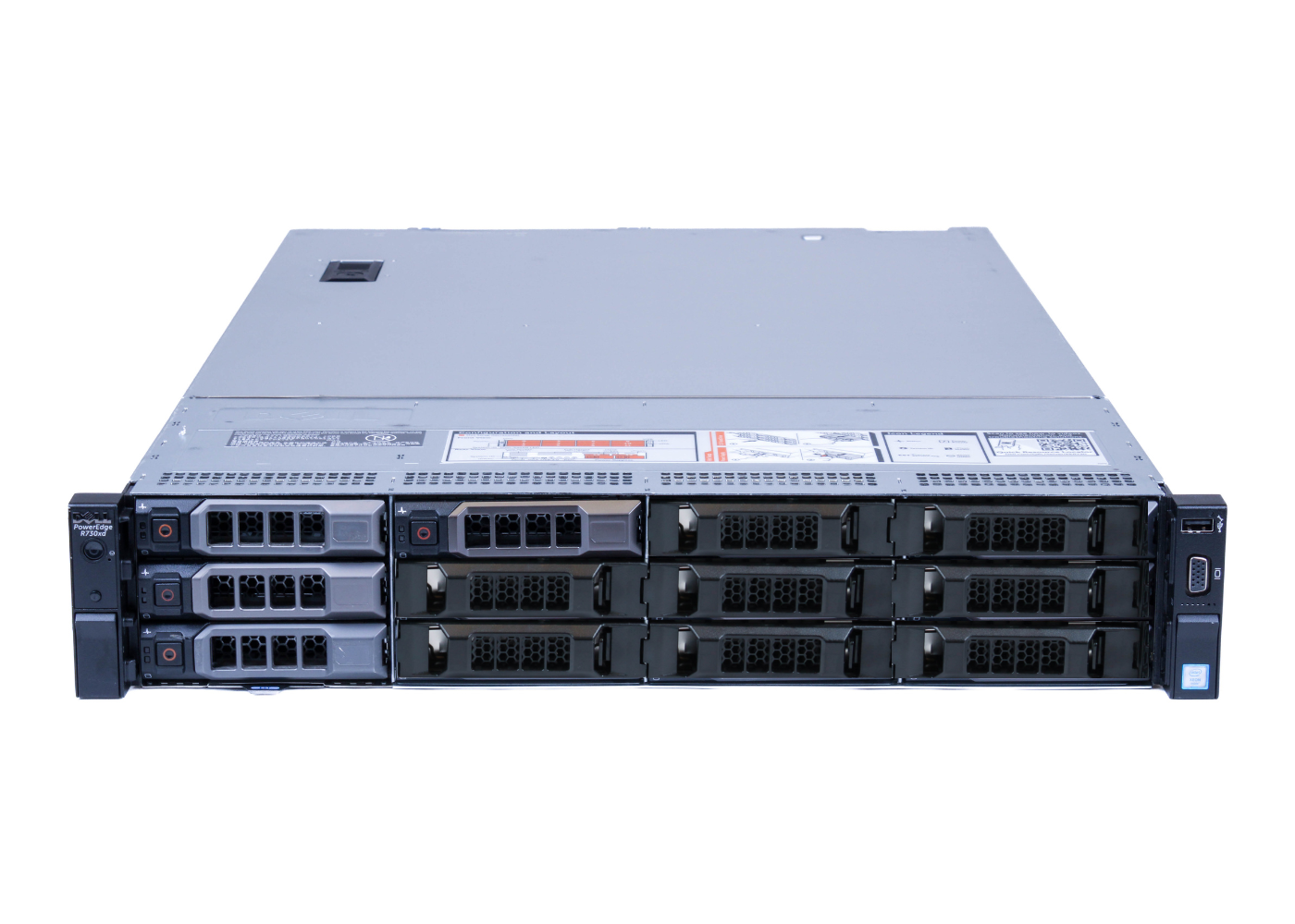 Dell PowerEdge R730XD 12-Bay | 2x Intel E5-2640 v4 | 20 CPU Cores | 64GB RAM | 64GB SSD + 4x 8TB HDDs | H730
