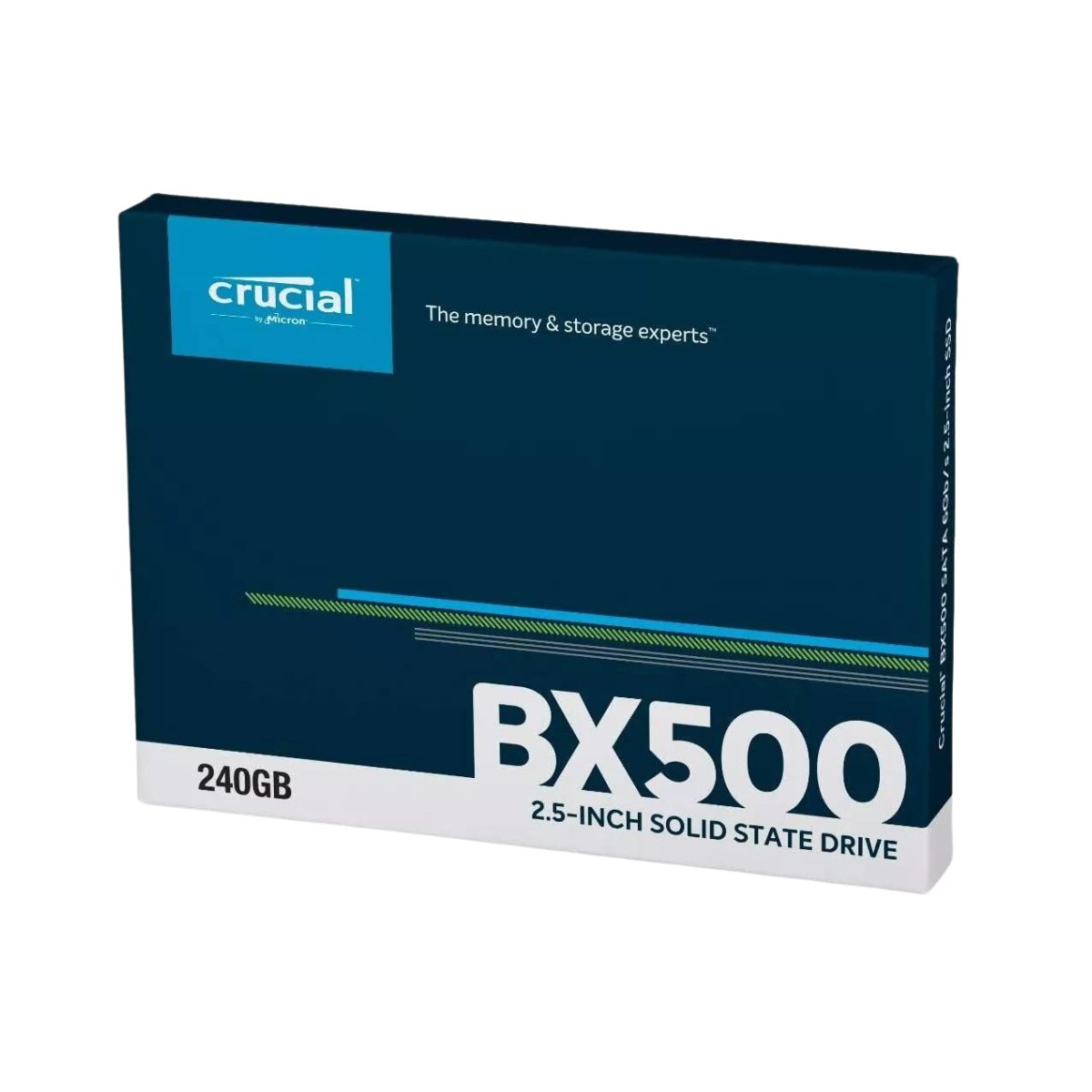 Crucial BX500 240GB SSD Solid State Drive 2.5" Internal SATA 6Gb/s 540 MB/s NAND TLC CT240BX500SSD1 - SaveMyServer.com