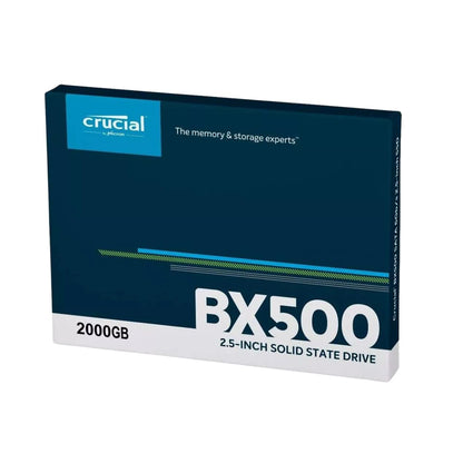 Crucial BX500 2TB SSD Solid State Drive 2.5" Internal SATA 6Gb/s 540 MB/s NAND TLC CT2000BX500SSD1 - SaveMyServer.com