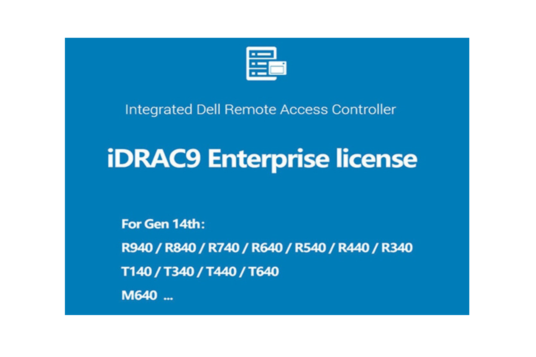 iDRAC9 (14th Gen) Enterprise License - SaveMyServer.com