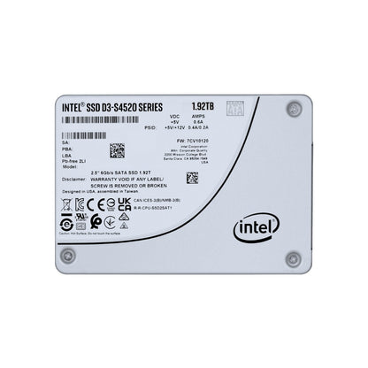 Intel D3 - S4520 1.92TB SSD Solid State Drive 2.5" Internal SATA 6Gb/s 3D NAND TLC SSDSC2KG019TZ01 - SaveMyServer.com