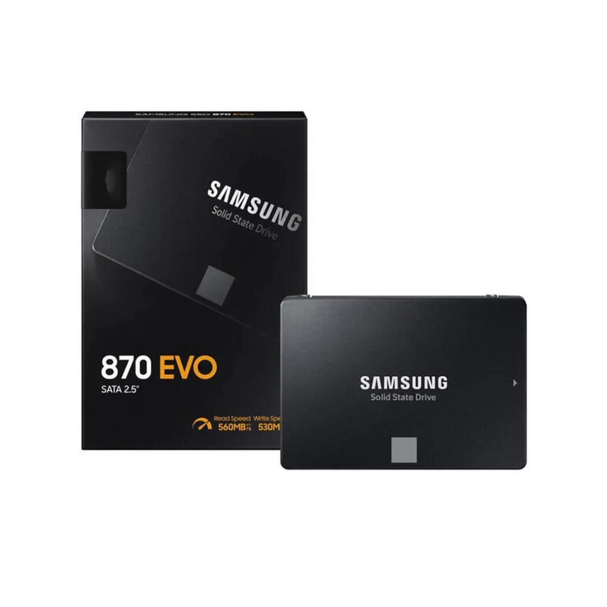 Samsung 870 EVO 1TB SSD Solid State Drive 2.5" Internal SATA 6Gb/s 560 MB/s 3D NAND TLC MZ - 77E1T0E - SaveMyServer.com