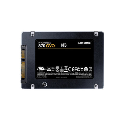 Samsung QVO 870 8TB SSD Solid State Drive 2.5" Internal SATA 6Gb/s 560 MB/s 3D NAND QLC MZ - 77Q8T0B - SaveMyServer.com