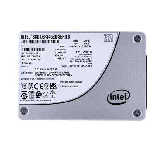 Solidigm D3 - 4520 7.68TB SSD Solid State Drive 2.5" Internal SATA 6Gb/s 3D NAND QLC SSDSC2KB076TZ01 - SaveMyServer.com