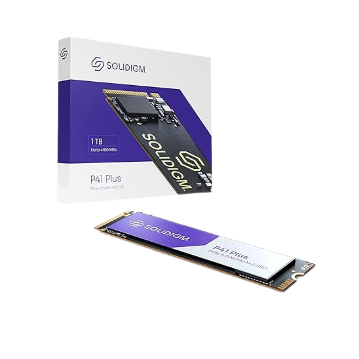 Solidigm P41 Plus 1TB SSD Solid State Drive M.2 Internal PCIe 4.0 NVMe 5000 MB/s 3D NAND TLC SSDPFKNU010TZX1 - SaveMyServer.com