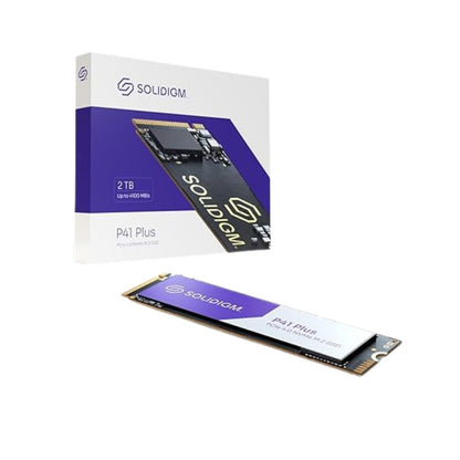 Solidigm P41 Plus 2TB SSD Solid State Drive M.2 Internal PCIe 4.0 NVMe 5000 MB/s 3D NAND TLC SSDPFKNU020TZX1 - SaveMyServer.com