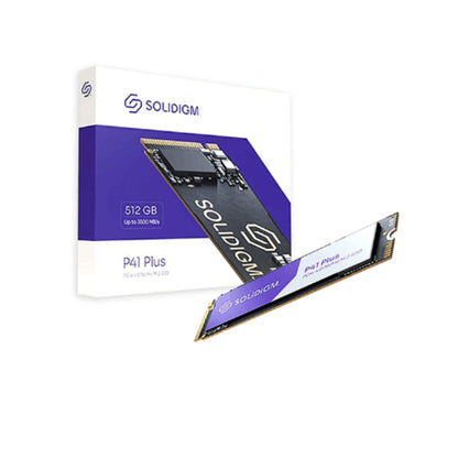 Solidigm P41 Plus 512GB SSD Solid State Drive M.2 Internal PCIe 4.0 NVMe 5000 MB/s 3D NAND TLC SSDPFKNU512GZX1 - SaveMyServer.com